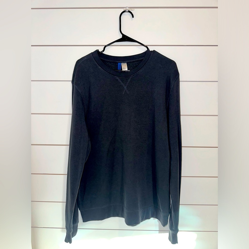 Divided Charcoal Basic Crewneck Sweatshirt Size Large